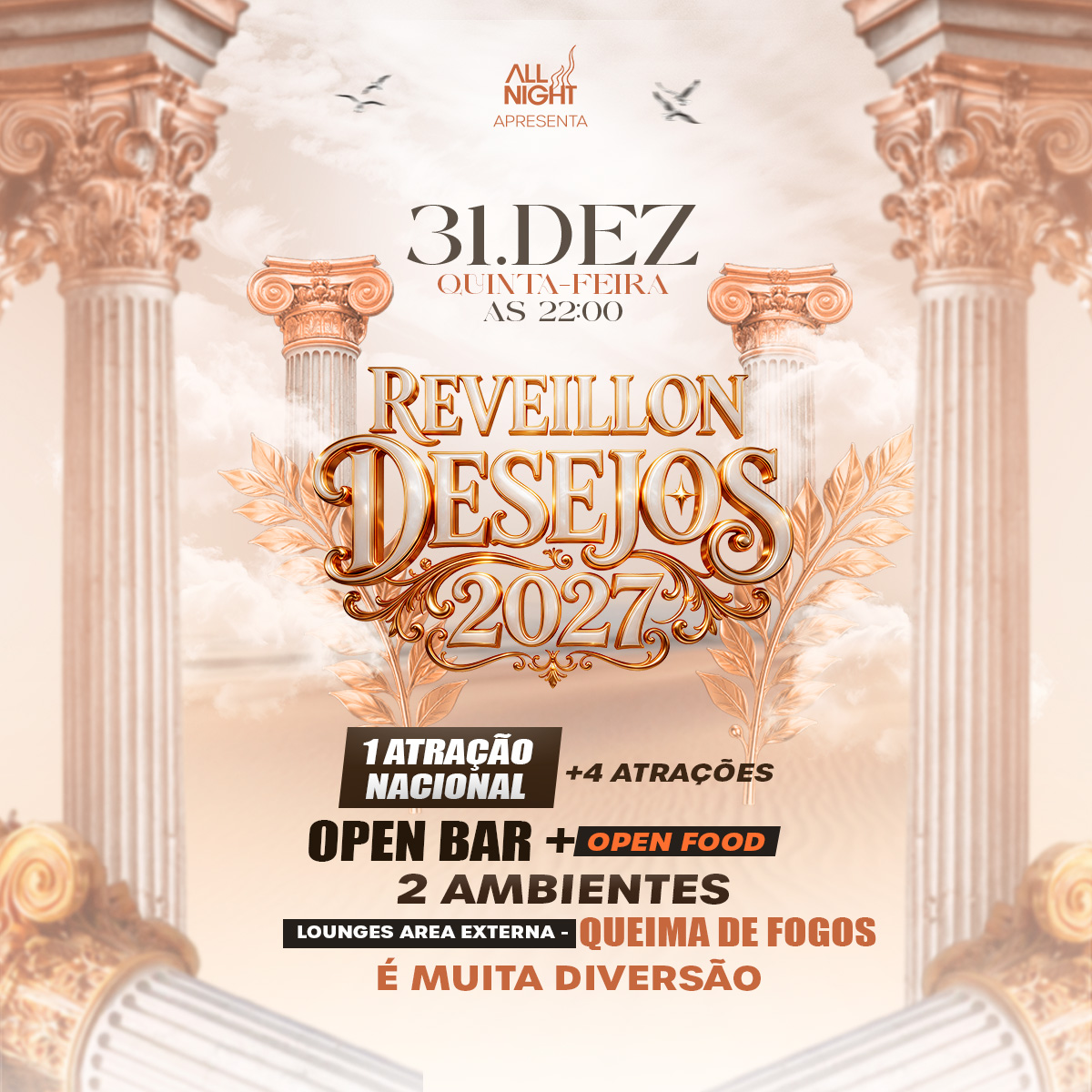Capa de REVEILLON DESEJOS 2027 - ALL NIGHT