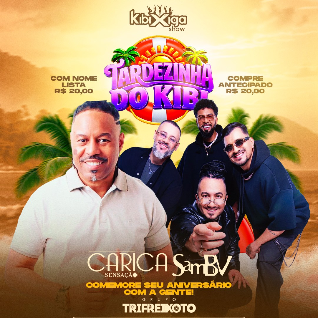 Capa de TARDEZINHA DO KIBI • CARICA SENSAÇÃO & SAMBV