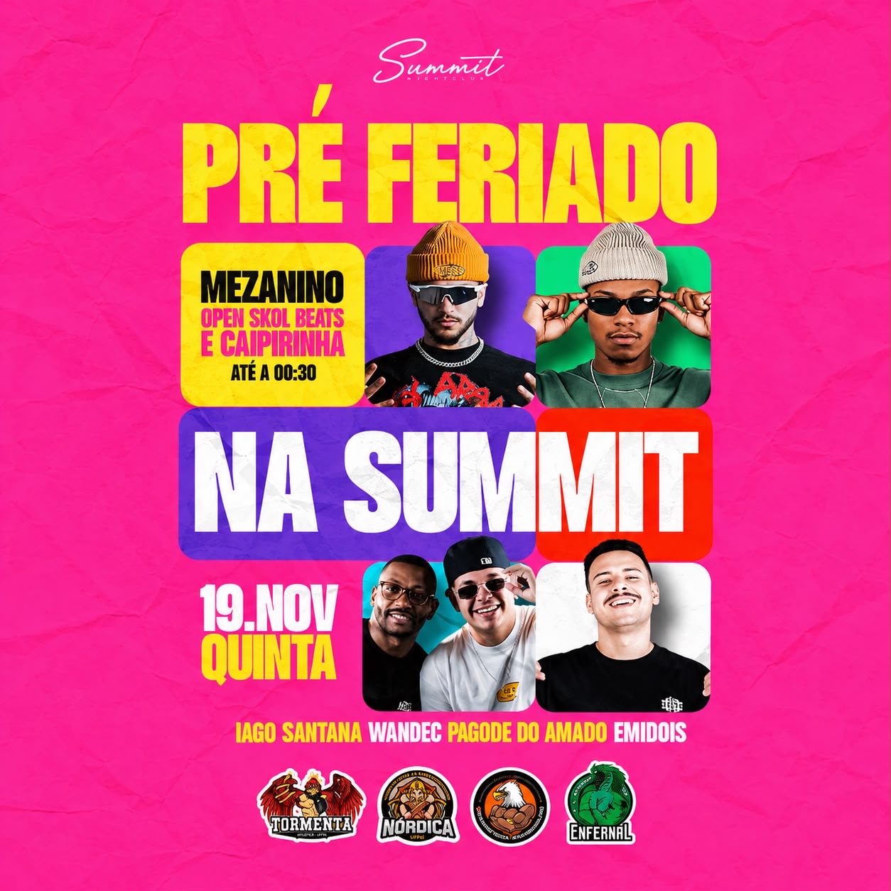 Capa de PRÉ FERIADO NA SUMMIT