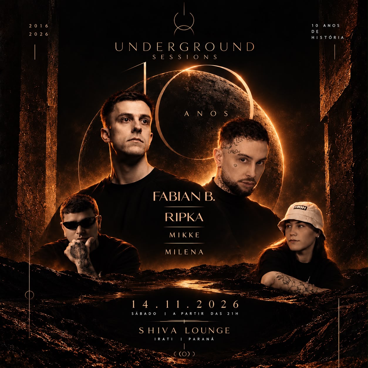 Capa de Underground Seesions 10 anos