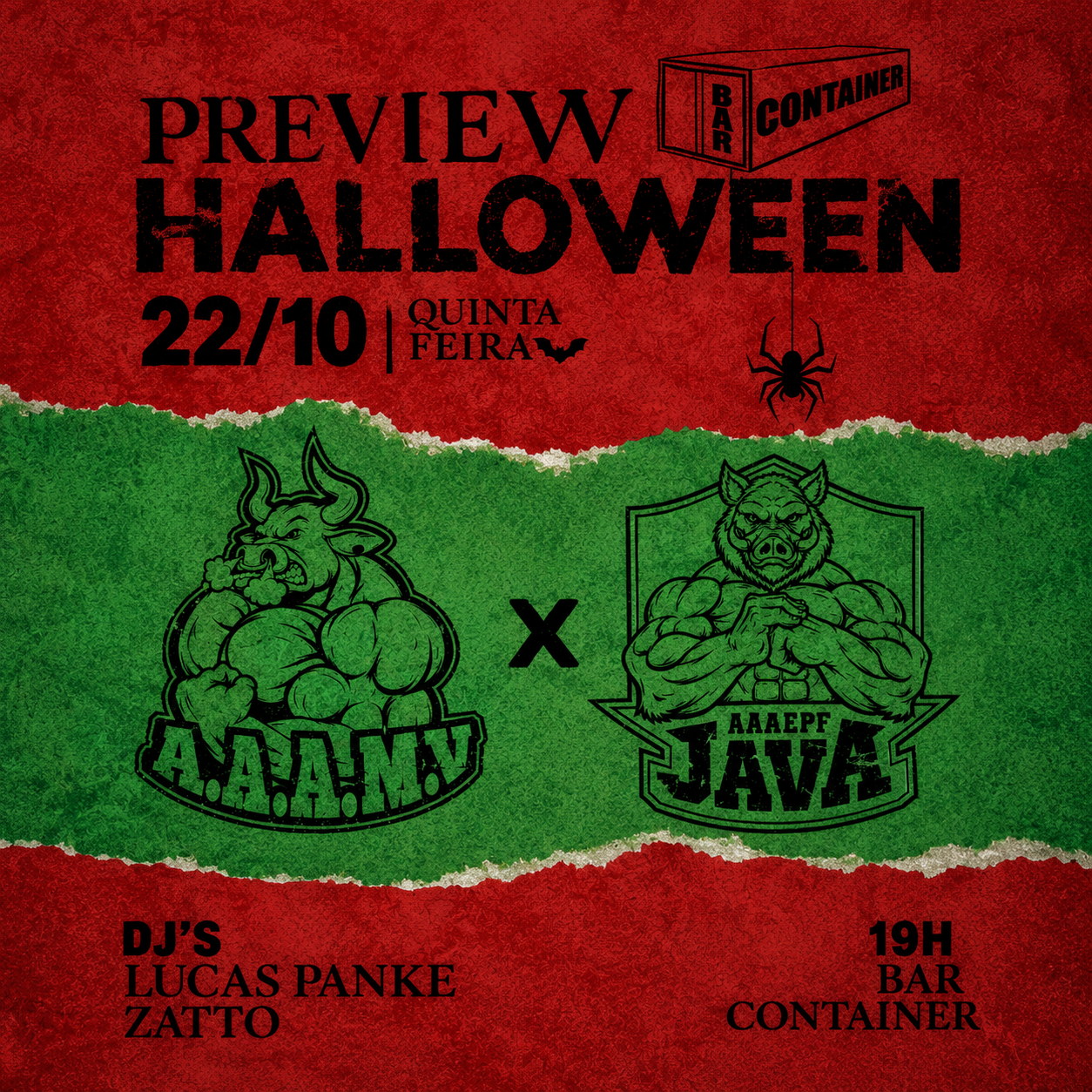 Capa de Preview Halloween Java x Touro