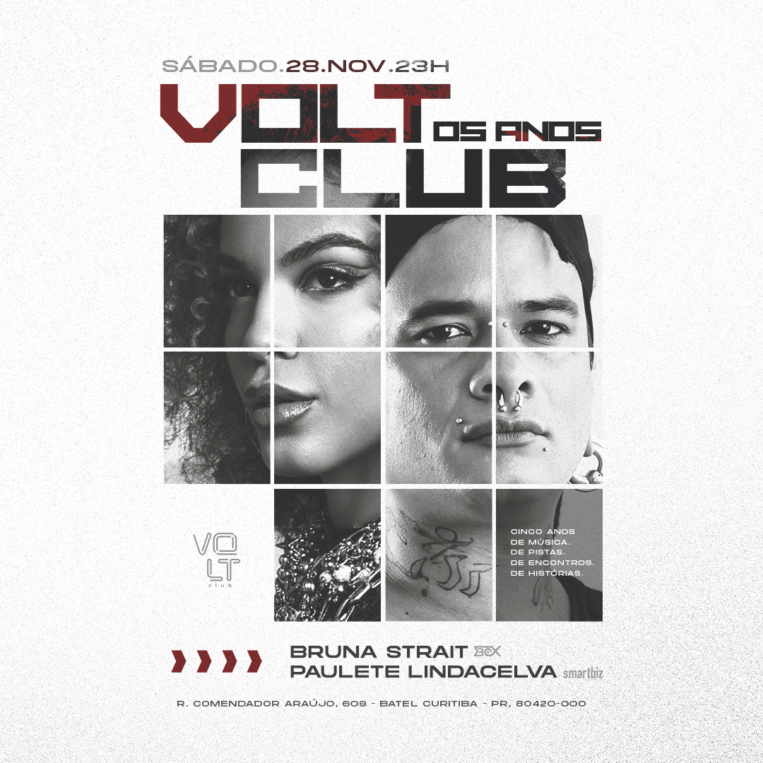 Capa de VOLT CLUB 5 ANOS COM BRUNA STRAIT & PAULETE LINDACELVA