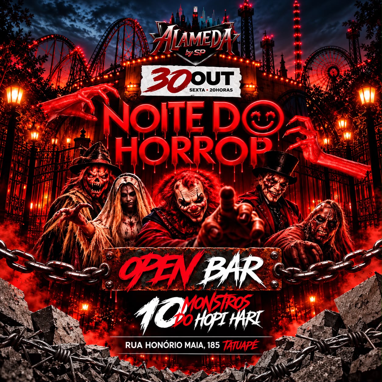 ALAMEDA BY SP — NOITE DO HORROR | HALLOWEEN 2026 | Cheers