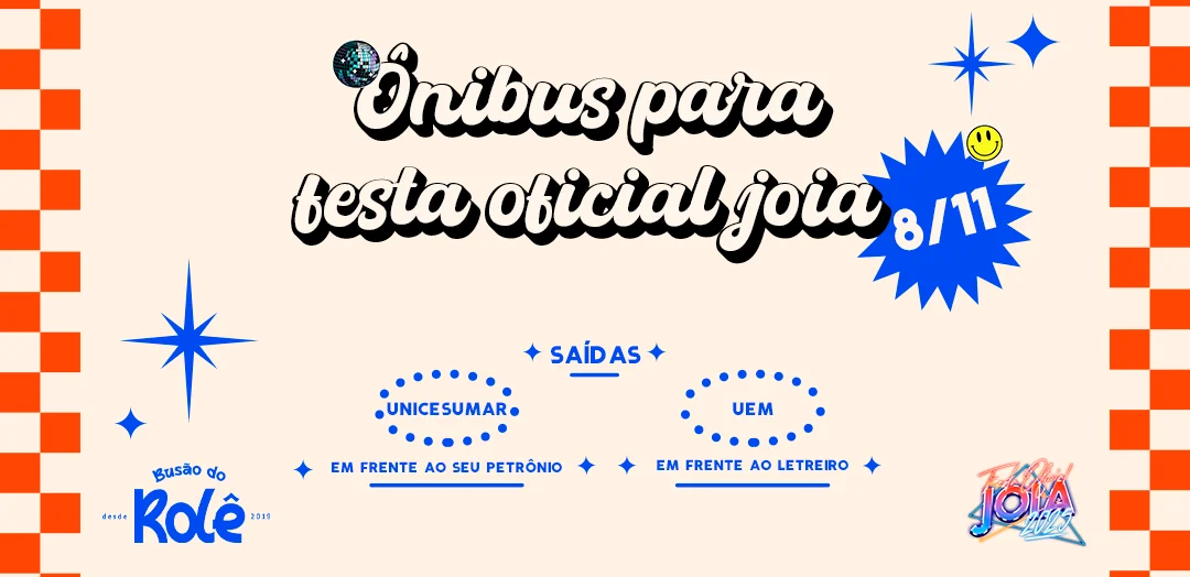 Image for the event: Busão do Rolê | JOIA