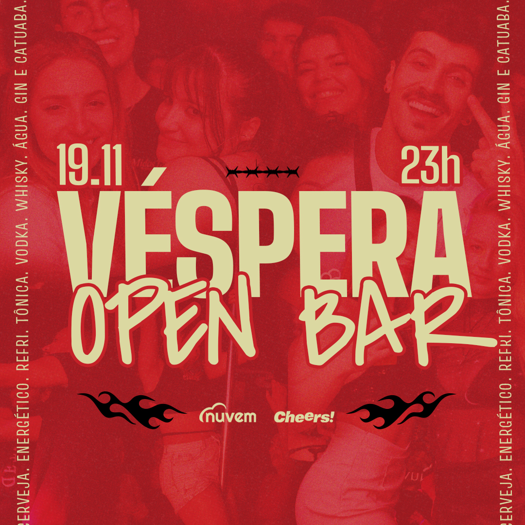 Capa de Véspera OPEN BAR - 19/11