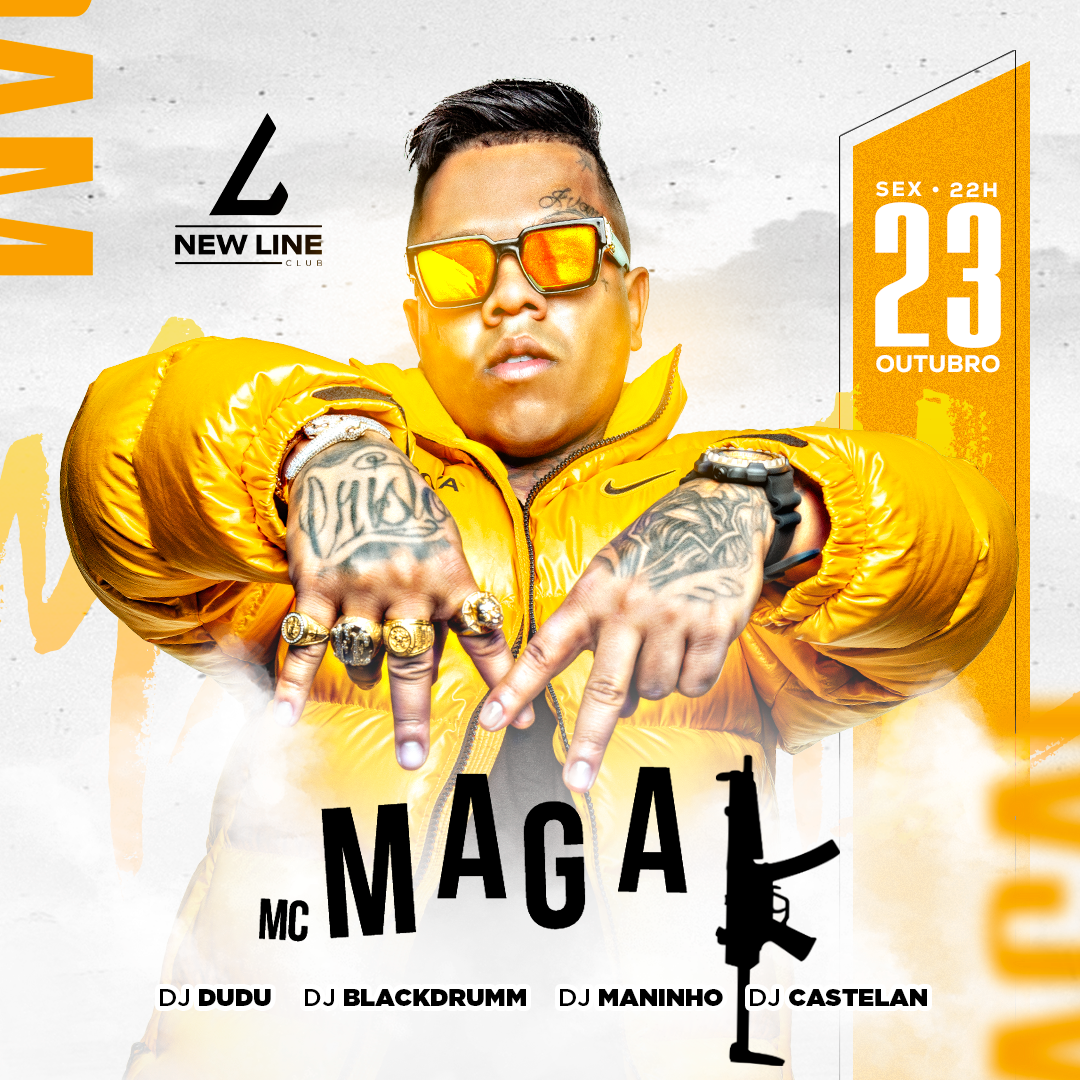 MC MAGAL dia 23 de outubro na New Line