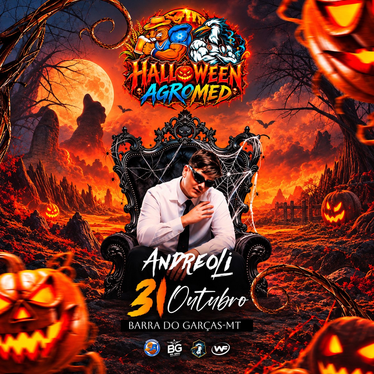 Hallowen Agromed - Dj Andreoli - Barra do garças