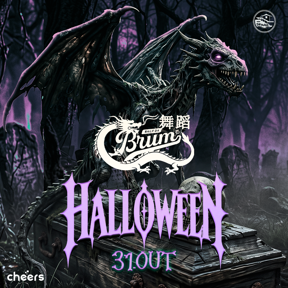 Capa de Halloween Baile da Brum