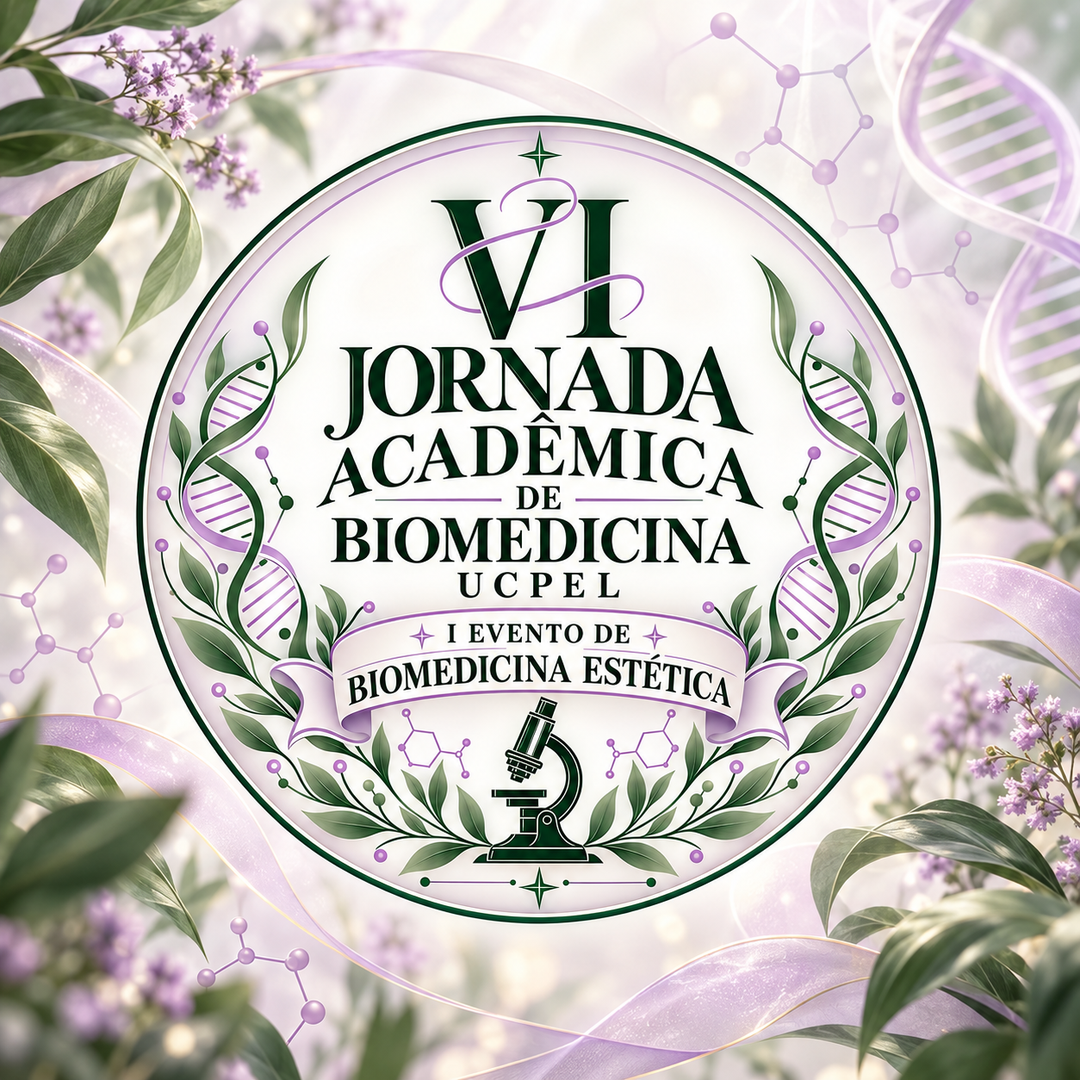 Capa de VI Jornada Acadêmica de Biomedicina UCPel e I Evento de Biomedicina Estética