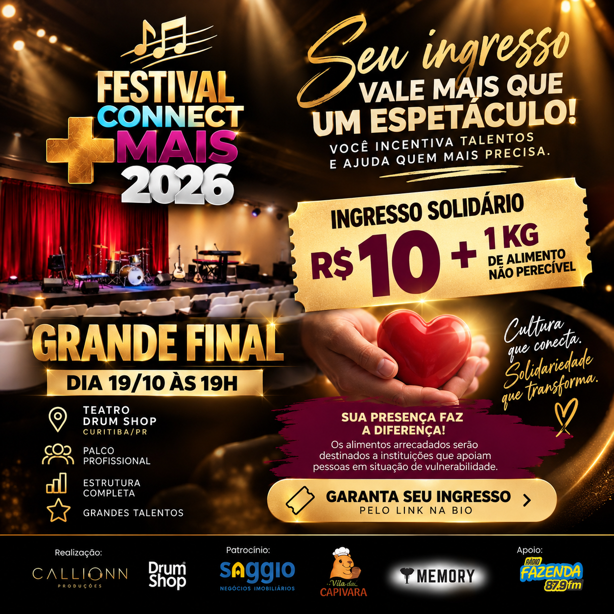 Capa de FESTIVAL CONNECT MAIS - GRANDE FINAL
